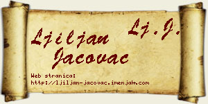 Ljiljan Jačovac vizit kartica